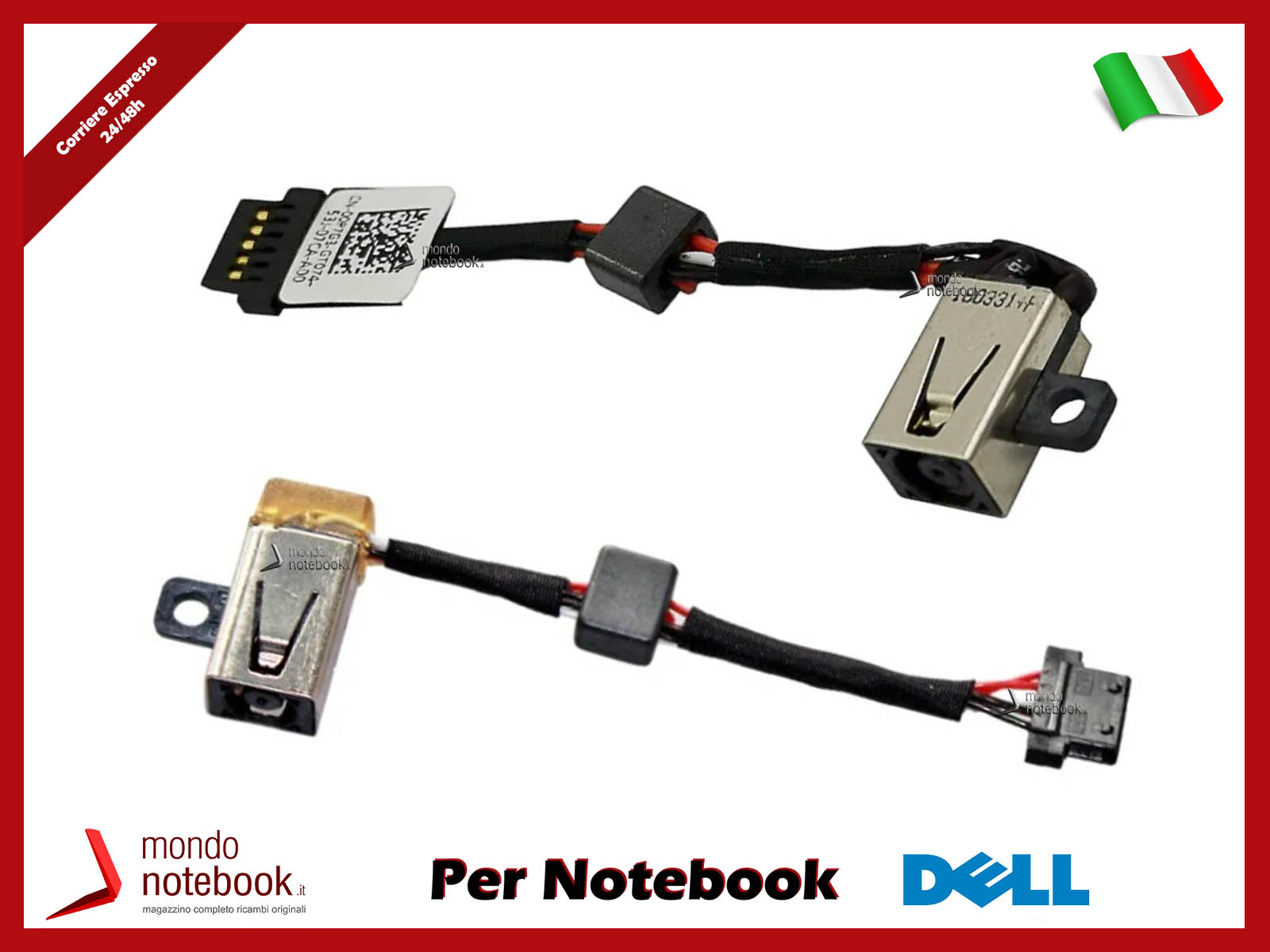 Presa Di Alimentazione DC Per Dell XPS 13 9343 (P54G001) – Jack Di Ricarica Nuovo, 0P7G3