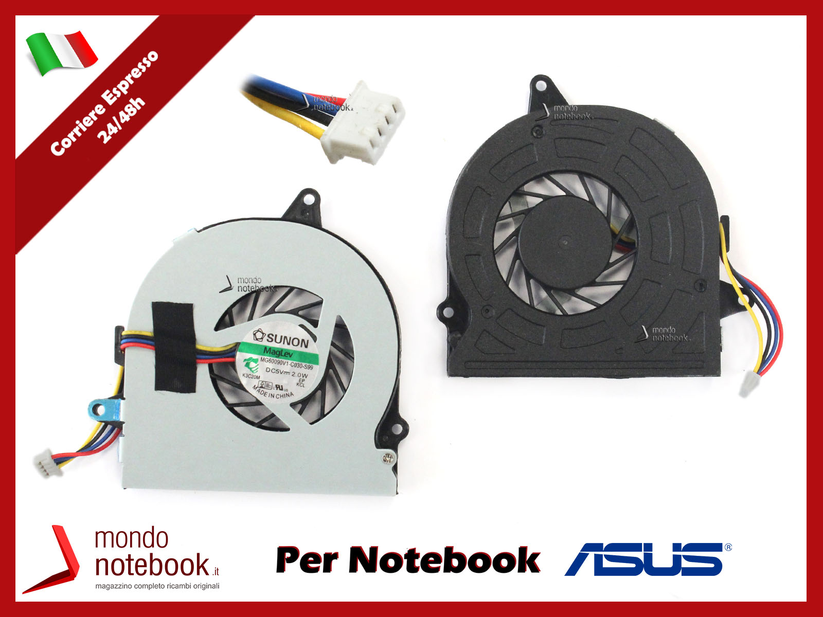 Ventilateur CPU Pour Asus U35, U35F, U35J, U35JC - Réf. KDB04505HA 13GNWT10T011-1