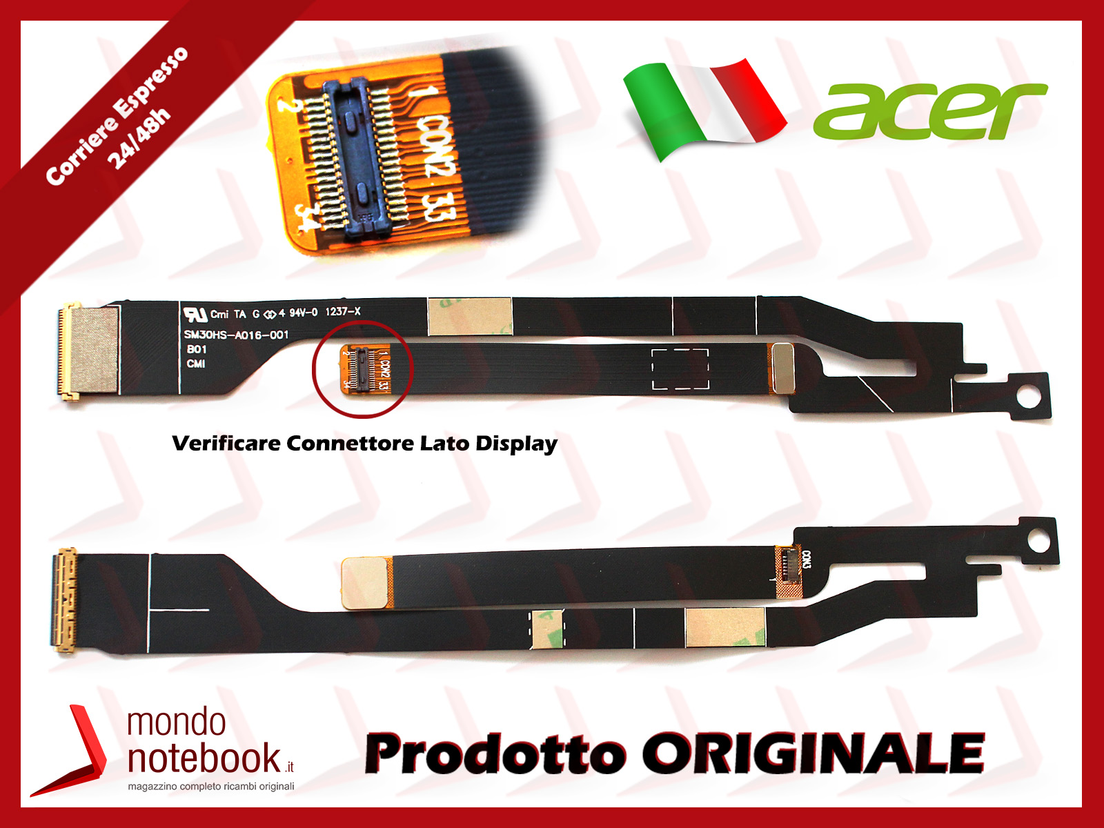 Cabo Flat Da Placa Power Notebook Acer Aspire S3 Ms2346 - Foto 4