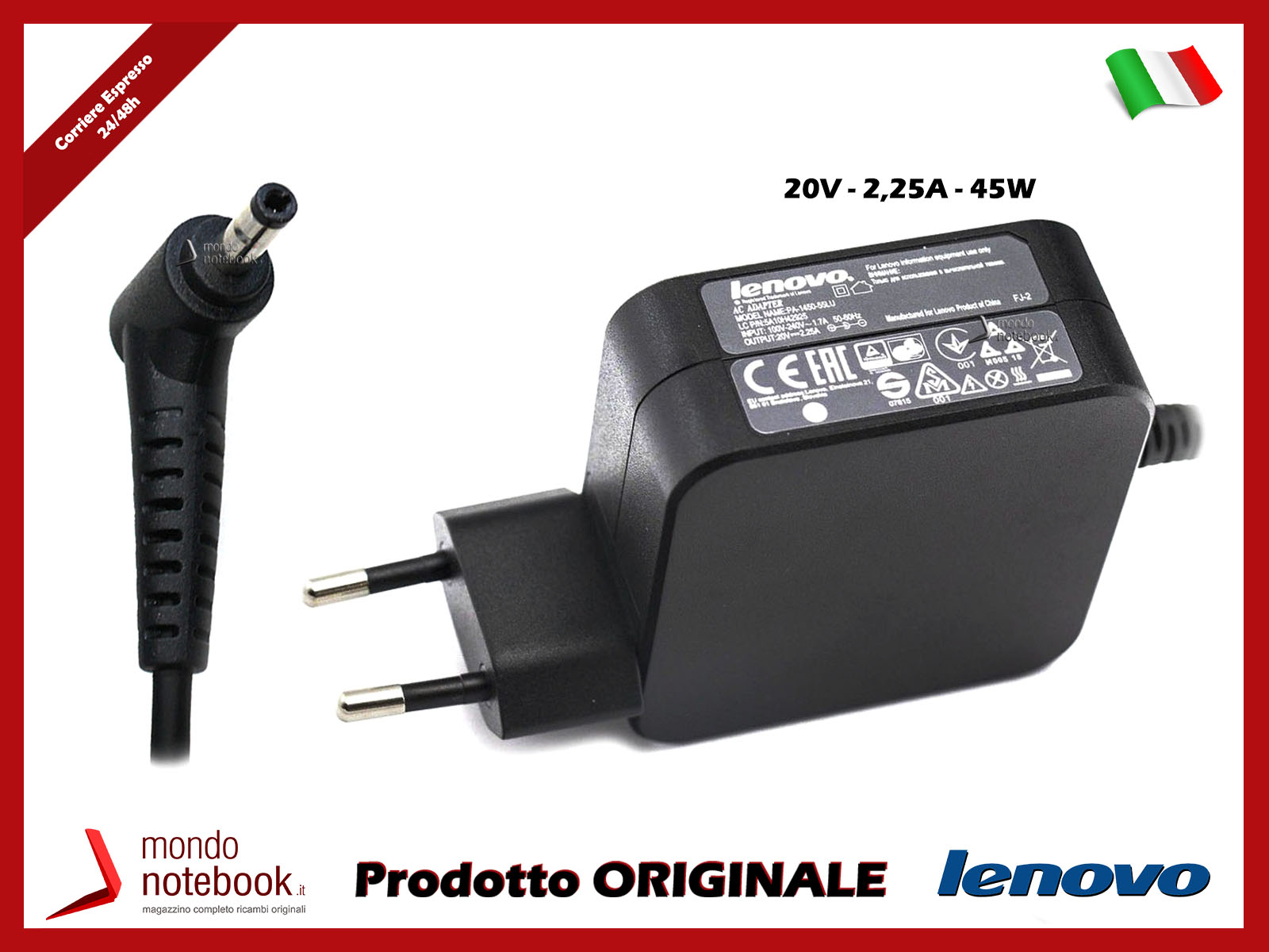 Caricatore 65W Per Lenovo IdeaPad - Alimentatore PC Portatile Compatibile - Foto 6