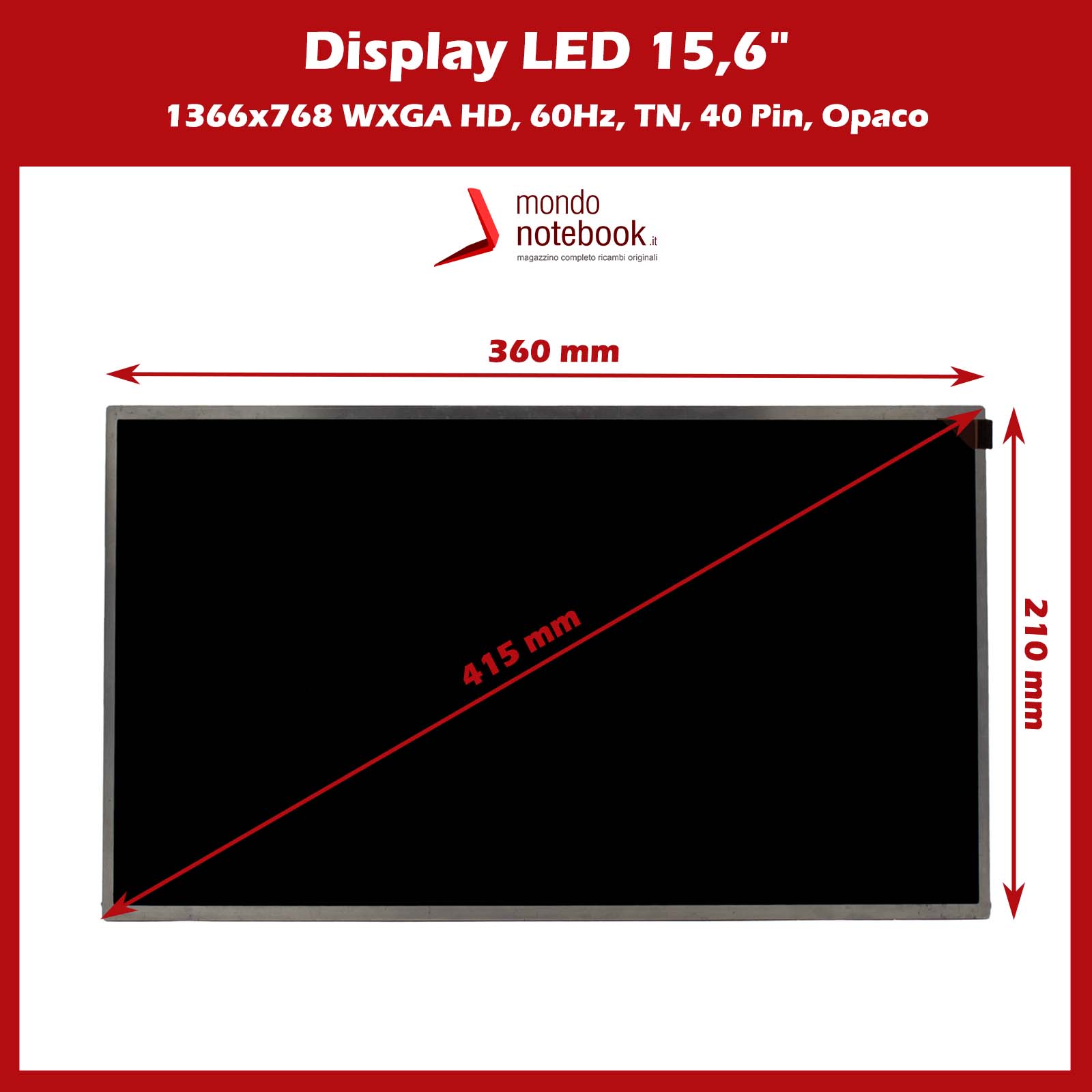 LTN156AT32-T01 Schermi LCD Di Ricambio - Da $42.17 - Foto 2