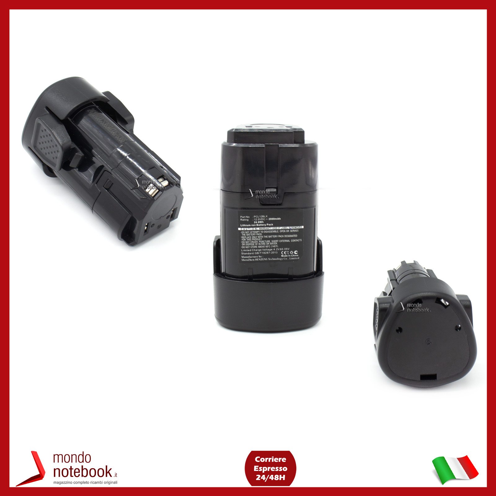 Batteria Compatibile 12V 2000mAh Stanley FatMax FMC010 FMC010LA