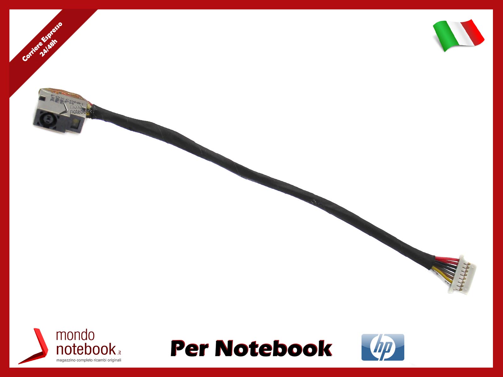 Connecteur D'alimentation DC Jack Pour HP 470 G8 - Câble 25 Cm - Neuf Sous Emballage - Compatible HP/Compaq